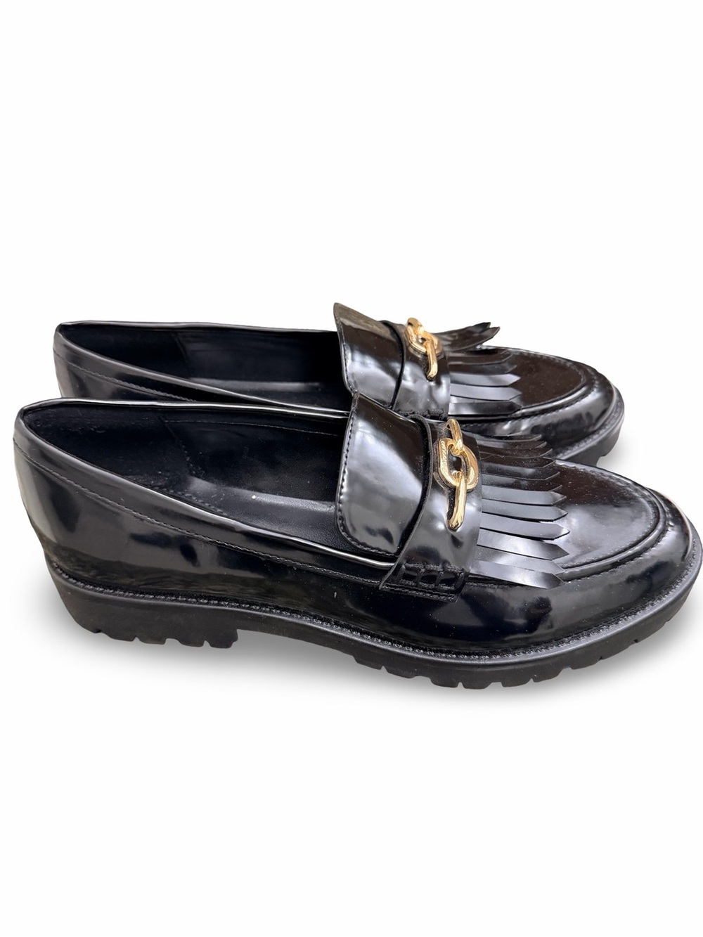 Bandolino Women's Black Patent Leather Florida Loafers 8.5 - Picture 3 of 7